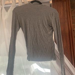Brandy Melville Gray Mockneck Top